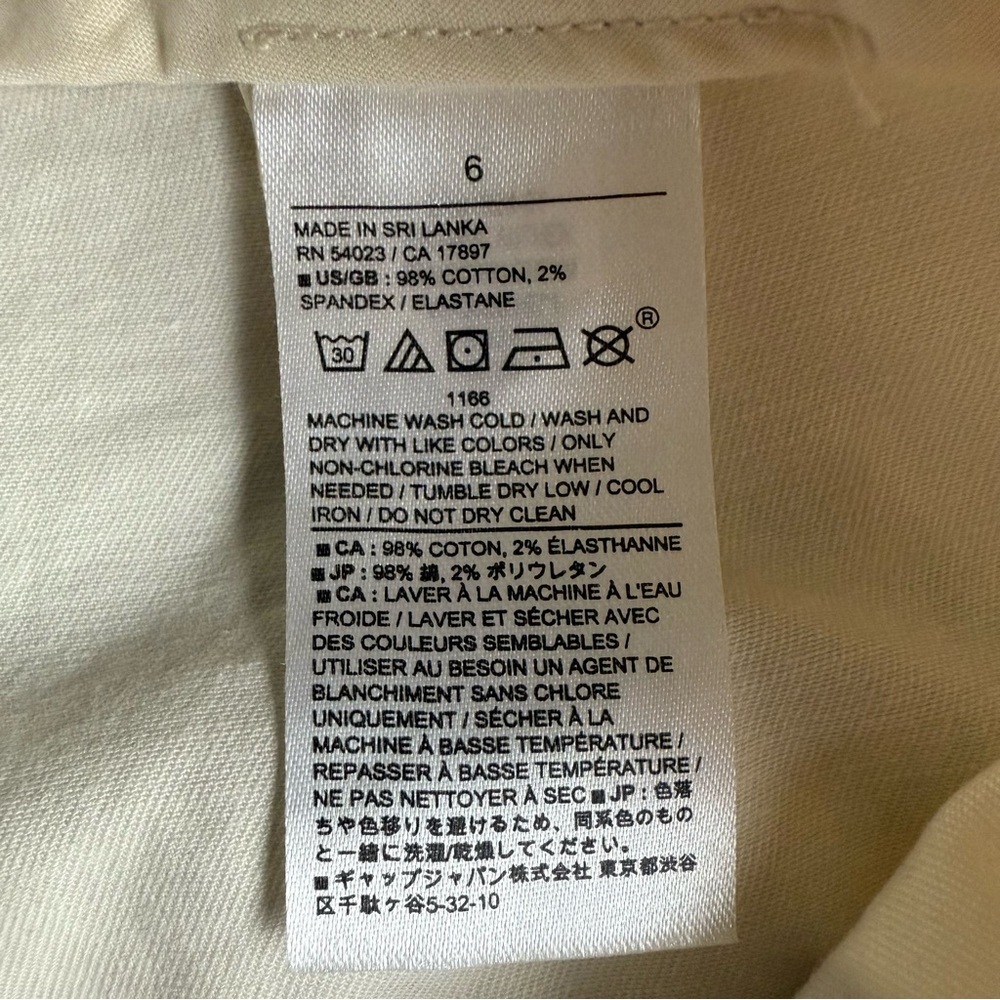 BANANA REPUBLIC FACTORY Authentic Chino Barrel Pant 6 - Picture 7 of 7